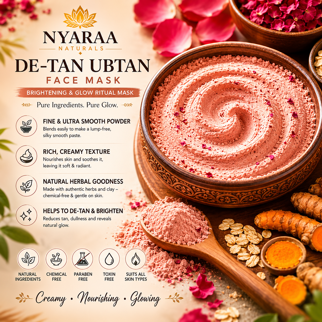 De-tan Ubtan Mask