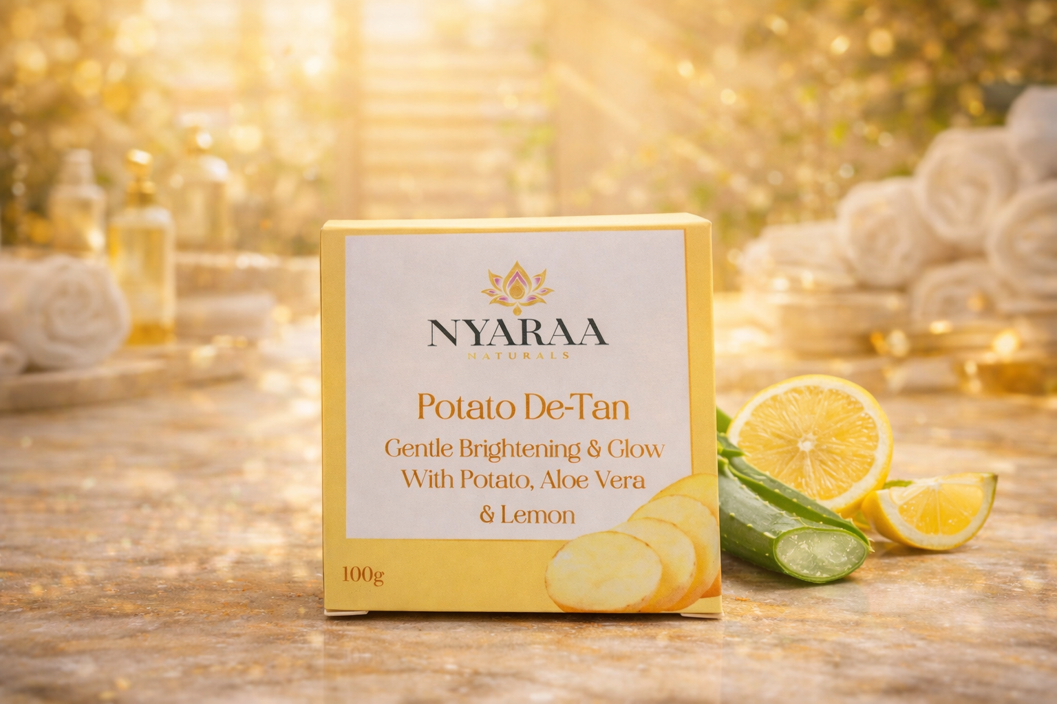 Natural Loofah in Potato Soap