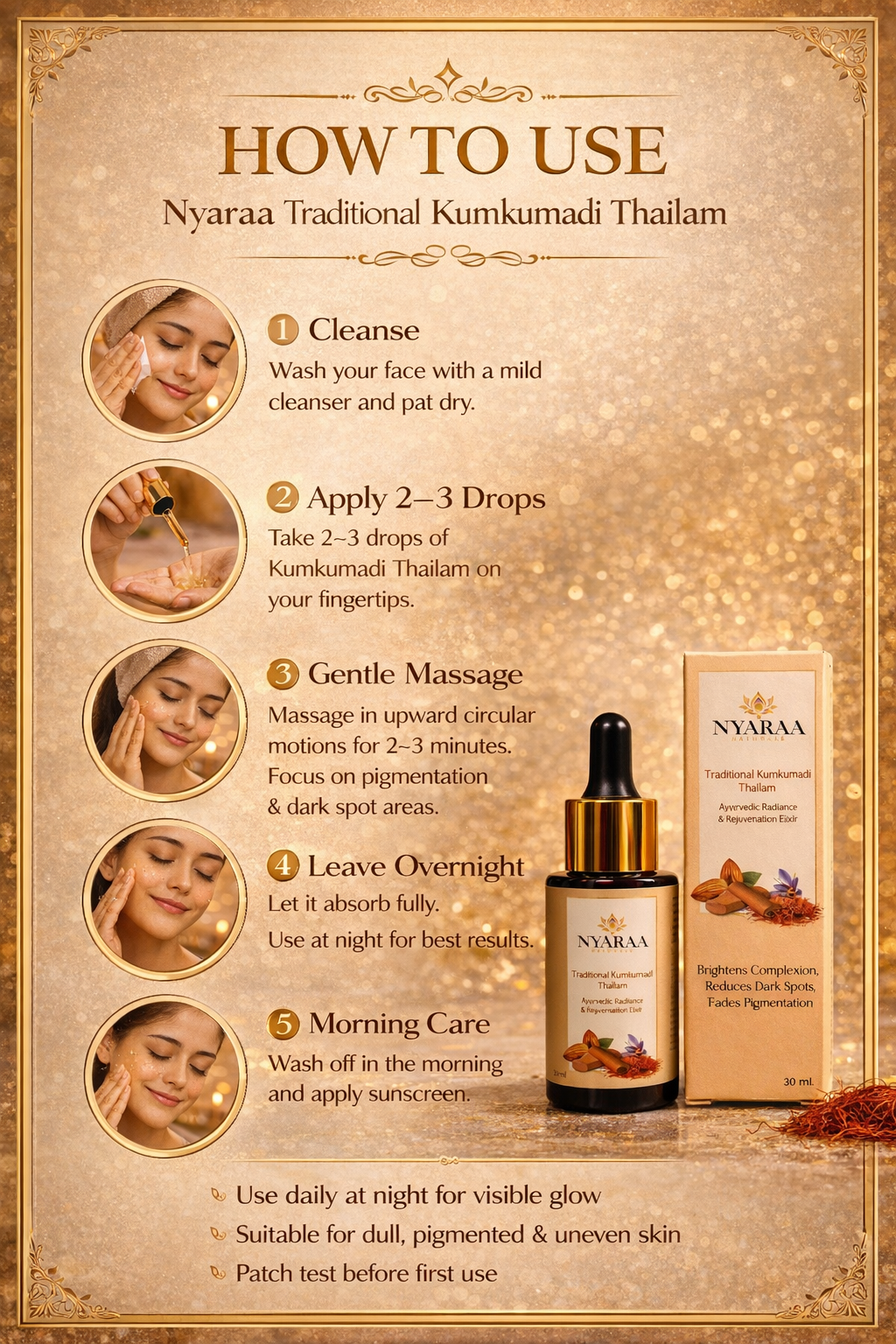 Traditional Kumkumadhi Thailam